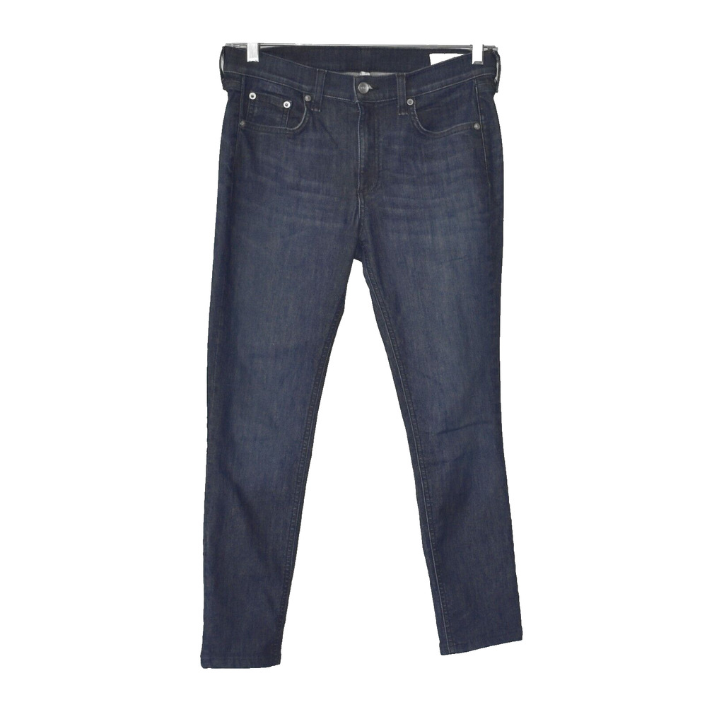 A8 Auth RAG & BONE Tonal River Mid Rise Ankle Skinny Jeans Size 30